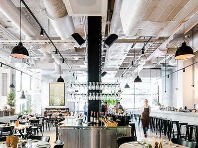 BG大游助力斯德哥尔摩的法国工业风餐厅Usine